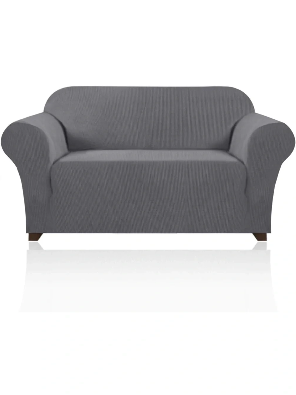Stretch Slipcover Loveseat Sofa Cover in Gray